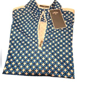Callaway Womem Geometric Blue Shirt